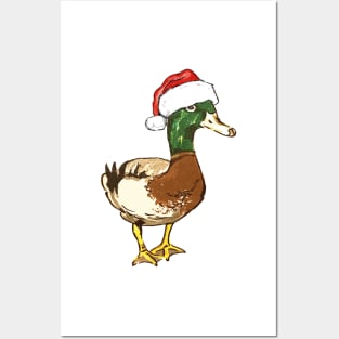 Christmas Duck Posters and Art